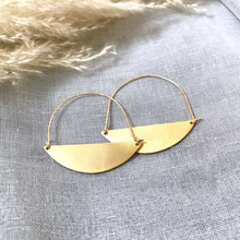 Load image into Gallery viewer, Stella Half Hoops gold filled