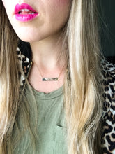 Load image into Gallery viewer, Life Words Bar Necklace- Gold Filled Personalized
