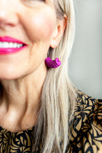 Load image into Gallery viewer, Bohemia Fuschia Hoops
