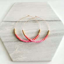 Load image into Gallery viewer, HOPE 3&quot; Gold Filled Hoops in Sunrise