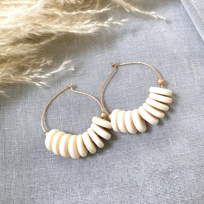Bohemia Cream Hoops