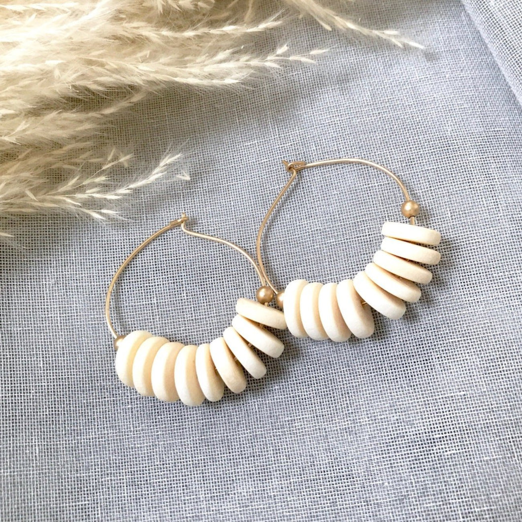 Bohemia Cream Hoops