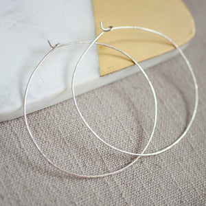 Everyday Hammered Hoops- LARGE 3