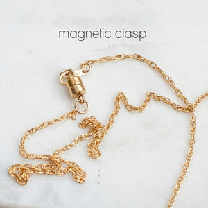 Vertical Bar Pendant Necklace- yellow gold filled