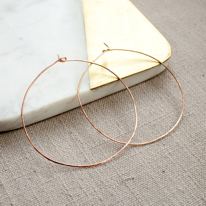 Everyday Hammered Hoops- LARGE 3