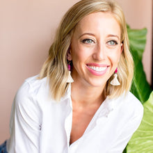 Load image into Gallery viewer, Cha Cha Tassel Earrings- Cream