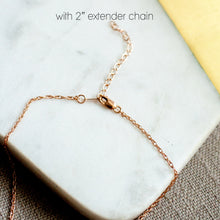 Load image into Gallery viewer, Vertical Bar Pendant Necklace- yellow gold filled