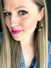 Load image into Gallery viewer, HOPE 2&quot; Gold Filled Hoops in Blue Sky