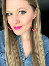 Load image into Gallery viewer, HOPE 3&quot; Gold Filled Hoops in Sunrise