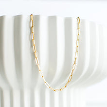 Load image into Gallery viewer, Paperclip Chain Gold Plated