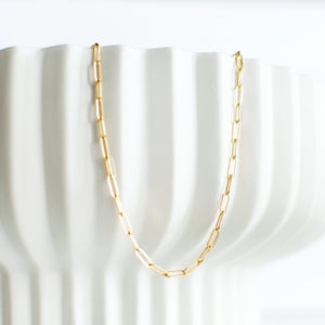 Paperclip Chain Gold Plated