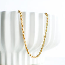 Load image into Gallery viewer, Rope Twist Chain Gold Plated