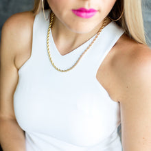 Load image into Gallery viewer, Rope Twist Chain Gold Plated